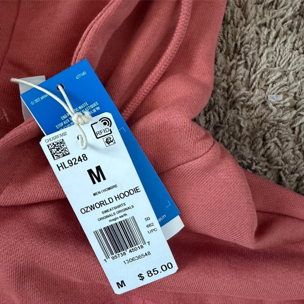 NWT Adidas Pink Ozworld Hoodie - Picture 2 of 2
